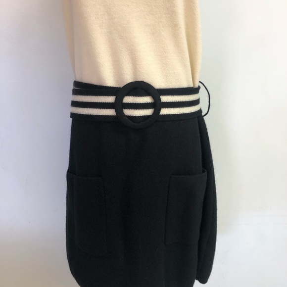 Alice + Olivia 100% Merino Wool Color Block Dress - Picture 3 of 8